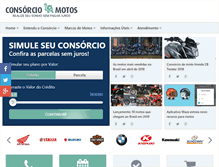 Tablet Screenshot of consorciodemotos.com.br